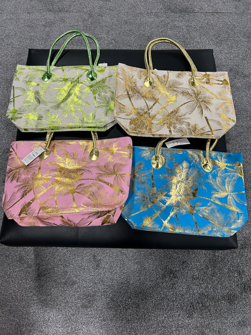 Palm/Pineapple Beach Bags