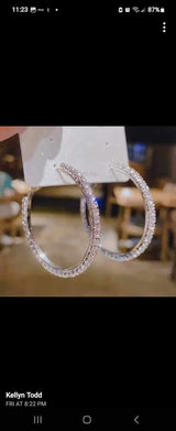 Rhinestone Hoops