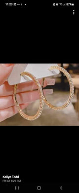 Rhinestone Hoops