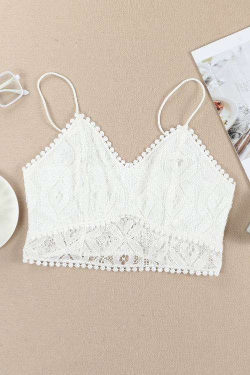 White Crochet Lace Bralette