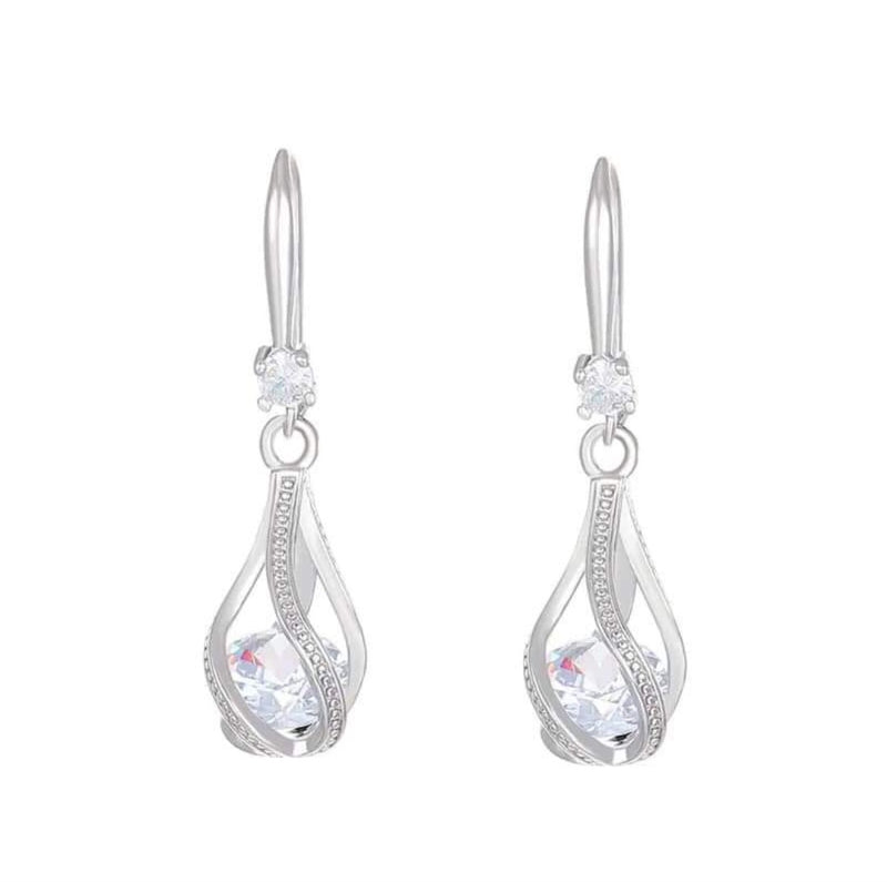 Caged Diamond Earrings