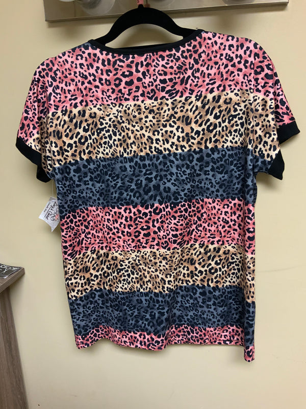 Colorful Cheetah Print Short Sleeve Shirt