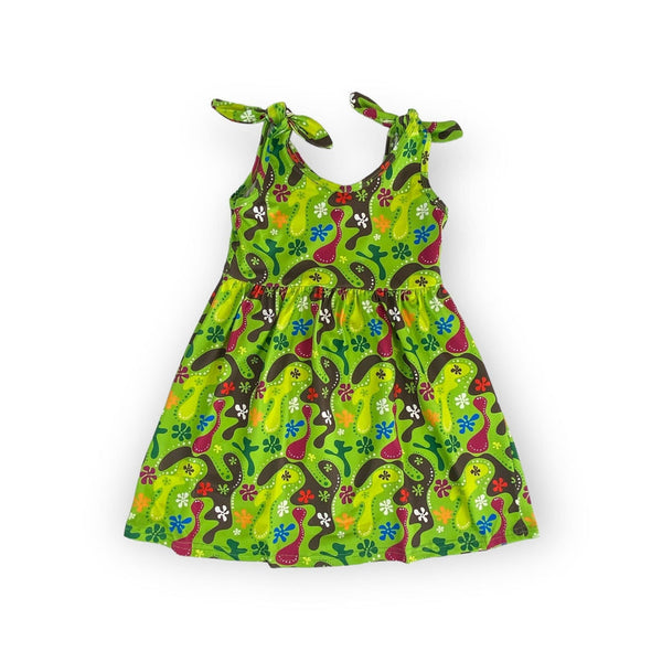 Groovy Green Floral Sundress