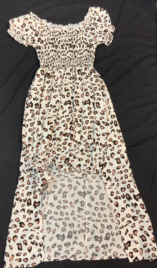 Khaki Leopard Dress